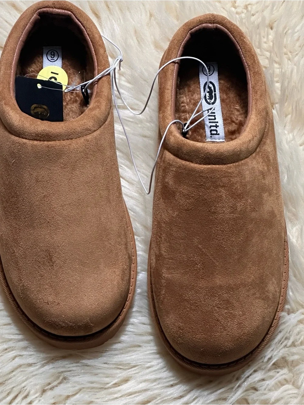 Ecko Unlimited Men’s Slip-On Loafers in Tan Suede